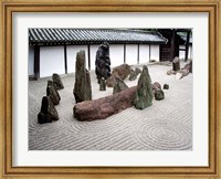 Framed Stone Zen Garden, Kyoto, Japan