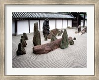 Framed Stone Zen Garden, Kyoto, Japan