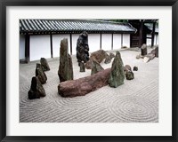 Framed Stone Zen Garden, Kyoto, Japan