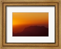 Framed Sunset on Petra Valley, Jordan