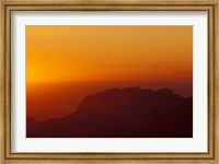 Framed Sunset on Petra Valley, Jordan
