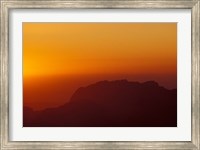 Framed Sunset on Petra Valley, Jordan