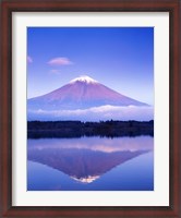 Framed Mt Fuji with Lenticular Cloud, Motosu Lake, Japan