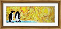 Framed Starry Night Penguin I