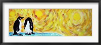 Framed Starry Night Penguin I