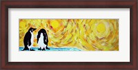 Framed Starry Night Penguin I