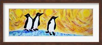 Framed Starry Night Penguin II
