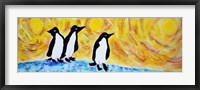 Framed Starry Night Penguin II