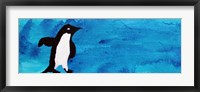 Framed Blue Penguin I