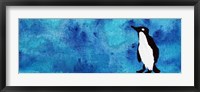 Framed Blue Penguin II