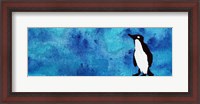 Framed Blue Penguin II