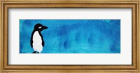 Framed Blue Penguin III