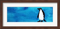 Framed Blue Penguin IV