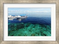 Framed Diving Boat, Sipadan, Semporna Archipelago, Borneo, Malaysia