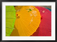 Framed Birghtly Colored Parasols, Bulguksa Temple, Gyeongju, South Korea