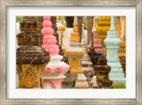 Framed Grave Stupas at Wat Si Saket, Vientiane, Laos