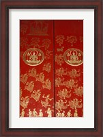 Framed Decorated Door at Wat Xeomg Tong, Laos