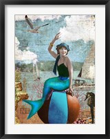 Framed Beach Mermaid