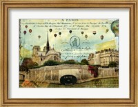 Framed Notre Dame Balloons