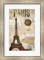 Framed Sepia Paris