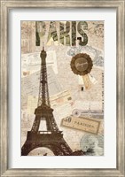 Framed Sepia Paris