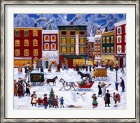 Framed Christmas On Main Street