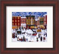 Framed Christmas On Main Street