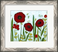 Framed Precious Poppies I