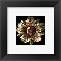 Framed Rosette on Black III