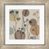 Framed Polka-Dot Wildflowers I