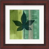 Framed Silver Leaf Tile IV