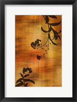 Sepia Floral I Framed Print