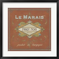 Framed Vintage Wine Labels II