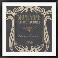 Framed Vintage Wine Labels V