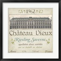 Framed Vintage Wine Labels VII