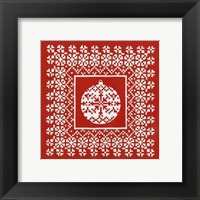 Framed Fair Isle Snowflake IV