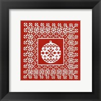 Framed Fair Isle Snowflake V