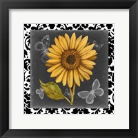 Ornate Sunflowers I Framed Print
