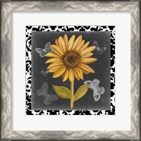 Framed Ornate Sunflowers II