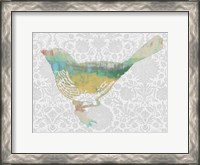 Framed Patterned Bird I