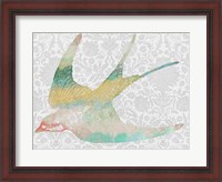 Framed Patterned Bird IV