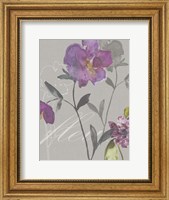 Framed Violette Fleur I