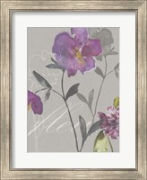 Framed Violette Fleur I