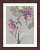 Framed Violette Fleur II