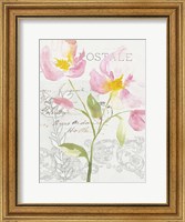 Framed Romantic Watercolor I