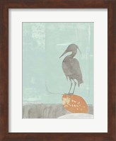 Framed Heron Collage I