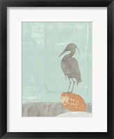 Heron Collage I Framed Print