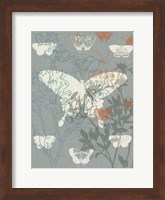 Framed Flowers & Butterflies II