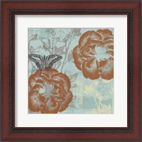 Framed Teal Garden I