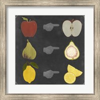 Framed Blackboard Fruit II